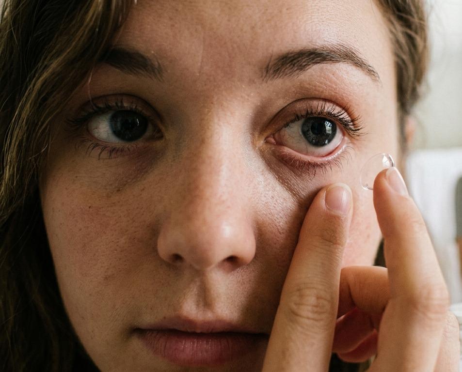 Sin lentes de contacto